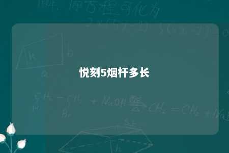 悦刻5烟杆多长