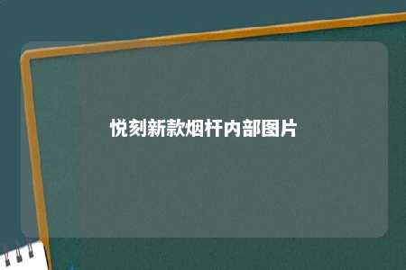 悦刻新款烟杆内部图片