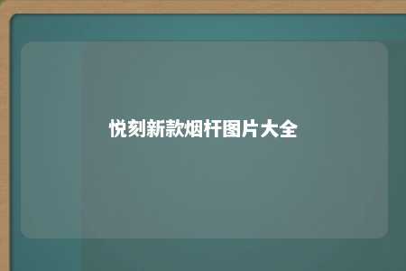 悦刻新款烟杆图片大全